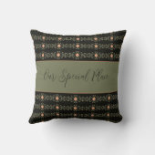 黒桃と緑 クッション (裏面)