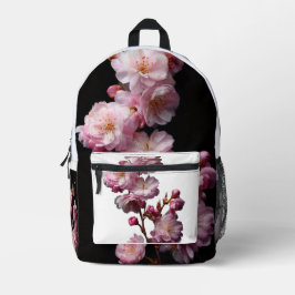 黒桜のサクラのリュックサック プリントバックパック