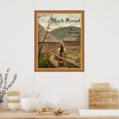 黒森~ドイツ~ヴィンテージ旅行ポスター ポスター (キッチン)