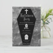 黒棺墓石ゴシックハローウィンパーティ 招待状 (スタンド正面)