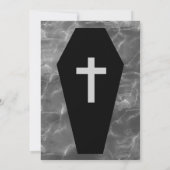 黒棺墓石ゴシックハローウィンパーティ 招待状 (裏面)