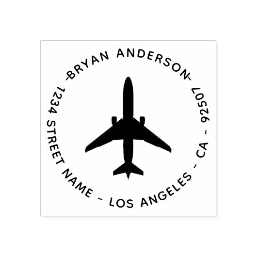 黒機エレガント差出人住所ゴム印 ラバースタンプ (インプリント)