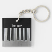 黒檀とアイボリー キーホルダー (裏面)