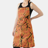 黒檀と柑橘類オレンジトロピカルアートデザイン エプロン (インサイチュ)
