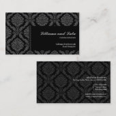 黒檀のビクトリア時代の人のダマスク織 名刺 (正面/裏面)
