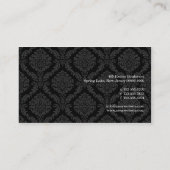 黒檀のビクトリア時代の人のダマスク織 名刺 (裏面)