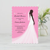 黒檀のブライダルシャワー招待 招待状 (スタンド正面)