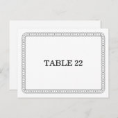 黒檀の丸いテーブル番号はがき ポストカード (正面/裏面)