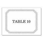 黒檀の入ったチケットテーブルカード テーブルナンバー (裏面)