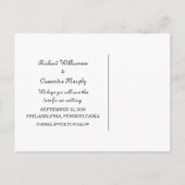 黒檀の囲まれたチケット日付ポストカードの保存 案内ポストカード (裏面)