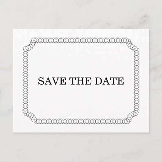 黒檀の囲まれたチケット日付ポストカードの保存 案内ポストカード (正面)