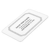 黒檀の囲まれたチケット日付磁石を保存 マグネット (左側)