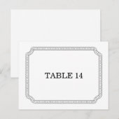 黒檀の囲まれたチケット表番号はがき ポストカード (正面/裏面)