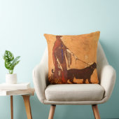 黒檀の島のエドマンドDulacのファインアートの女王 クッション (椅子)