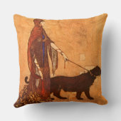 黒檀の島のエドマンドDulacのファインアートの女王 クッション (裏面)