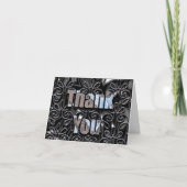 黒檀の感謝のカスタマイズ サンキューカード