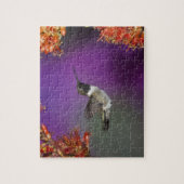 黒檀の木が生えたハミングバード、アルチロコス・アレクサンドリ、 ジグソーパズル (縦)