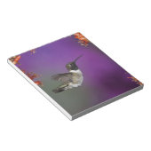 黒檀の木が生えたハミングバード、アルチロコス・アレクサンドリ、 ノートパッド (アングル)