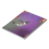 黒檀の木が生えたハミングバード、アルチロコス・アレクサンドリ、 ノートパッド (回転)