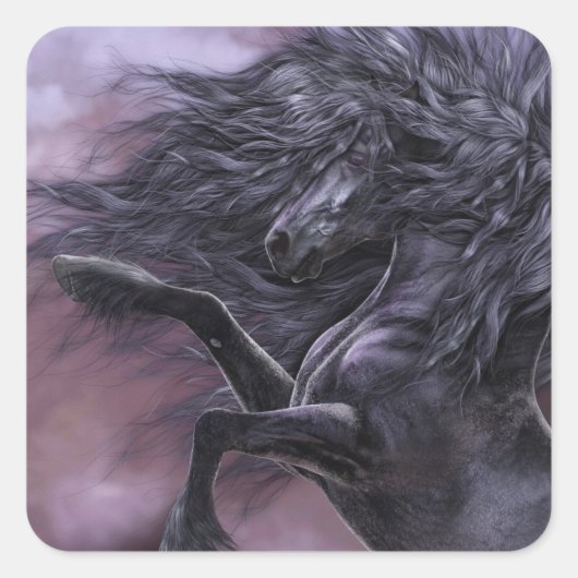 黒檀の火のシール スクエアシール (正面)