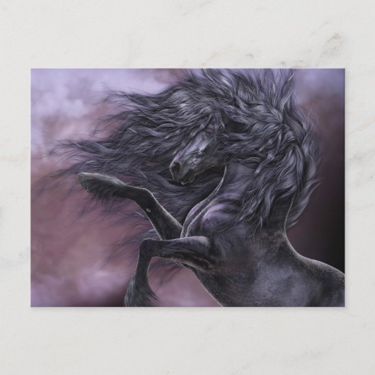 黒檀の火はがき ポストカード (正面)