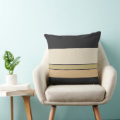 黒檀の真珠と砂のストライプ クッション (椅子)