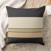 黒檀の真珠と砂のストライプ クッション (ブランケット)