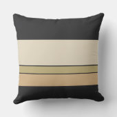 黒檀の真珠と砂のストライプ クッション (裏面)