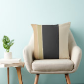 黒檀の真珠と砂のストライプ クッション (椅子)