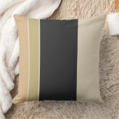 黒檀の真珠と砂のストライプ クッション (ブランケット)