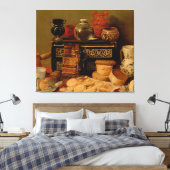 黒檀の胸を持ったまだ生きている キャンバスプリント (インサイチュ (寝室))