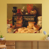 黒檀の胸を持ったまだ生きている キャンバスプリント (インサイチュ (リビング))