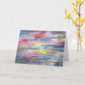 「黒檀の虹」グリーティングカード カード (黄色い花)
