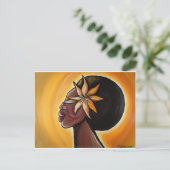 黒檀はがき ポストカード (スタンド正面)