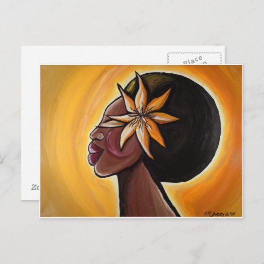 黒檀はがき ポストカード (正面/裏面)