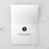 黒檀ストライプなビジネスサンキューカード サンキューカード (内部)