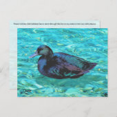 黒檀ダック – ポストカード (正面/裏面)