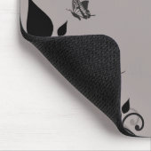 黒檀バタフライフローラマウスパッド マウスパッド (コーナー)