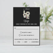 黒檀バニラストロベリーアジサイ結婚ズ 出欠カード (スタンド正面)