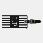 黒檀パーソナライズされた雪 ラゲッジタグ (正面横)