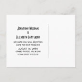 黒檀ファンシー装飾ポストカードの保存 案内ポストカード (裏面)