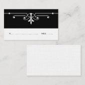 黒檀ファンシー装飾座席表 プレイスカード (正面/裏面)