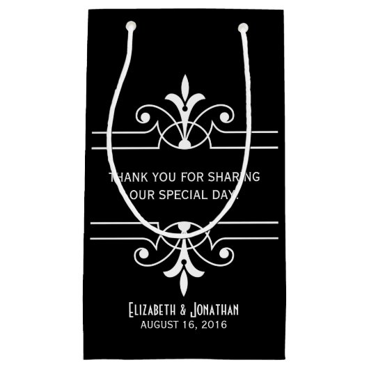 黒檀ファンシー装飾抱き枕 スモールペーパーバッグ (正面)