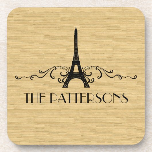 黒檀フランスののコースターセット コースター (正面)