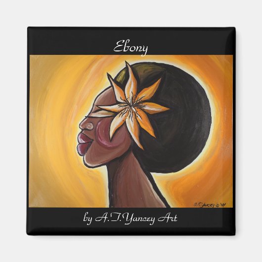 黒檀マグネット マグネット (正面)