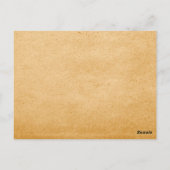 黒檀ヴィンテージ蓄音表はがき ポストカード (裏面)