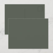 黒檀無地の色 ポストカード (正面/裏面)