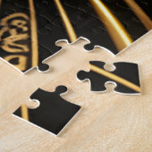 黒檀金ゴールド猫 ジグソーパズル (側面)