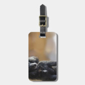 黒檀 ラゲッジタグ (正面縦)