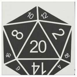 黒檀D20サイコロ布 ファブリック